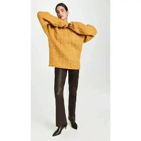 New STAUD Jeromine Sweater Sunflower Sz XS Retails $375 - Picture 2 of 7